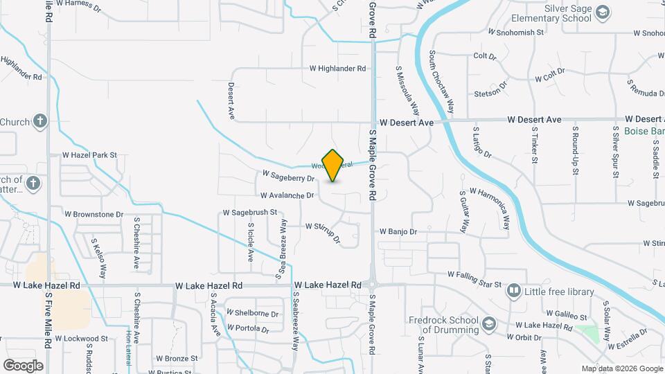 9198 W Avalanche Ct Map and Location Details