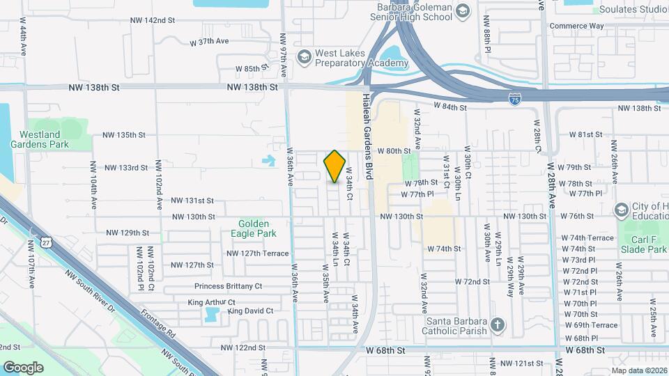 7778 W 34th Ln Map and Location Details