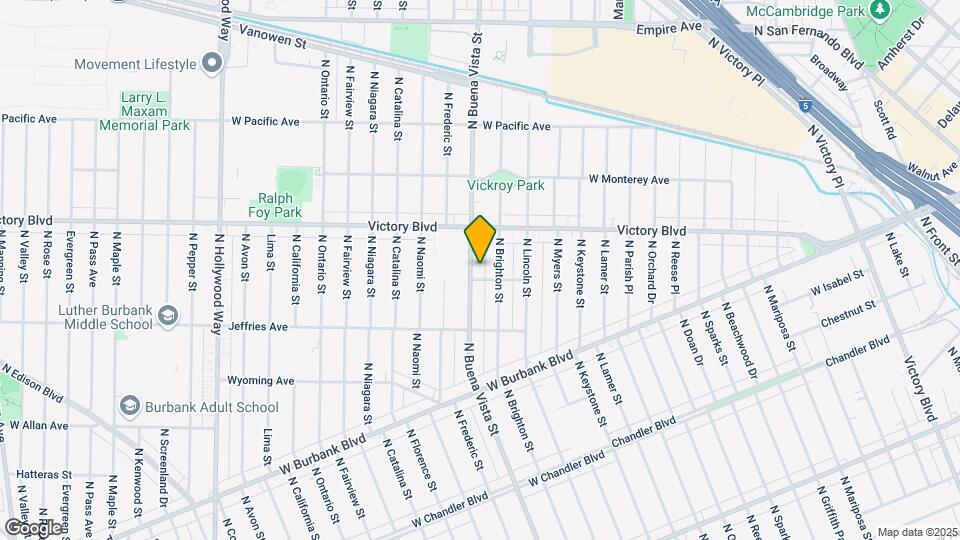 1504 N Buena Vista St Map and Location Details