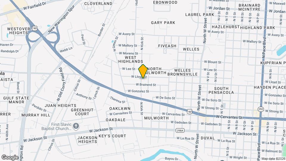 1218 N Kirk St Mapa y Detalles de la Ubicación