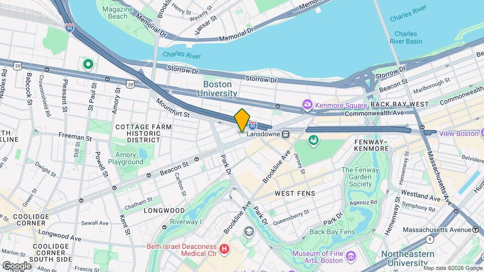 840 Beacon St Map and Location Details