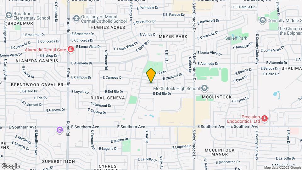 1400 E Wesleyan Dr Map and Location Details