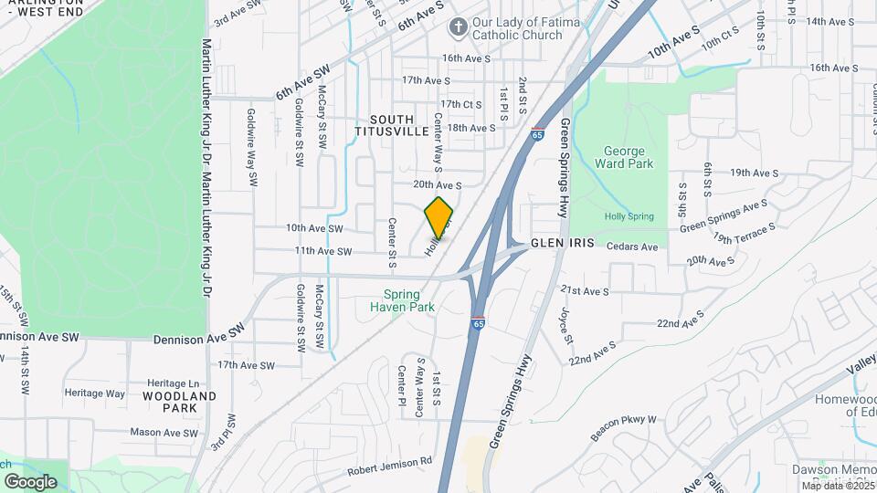 2035 Hollins Dr Map and Location Details