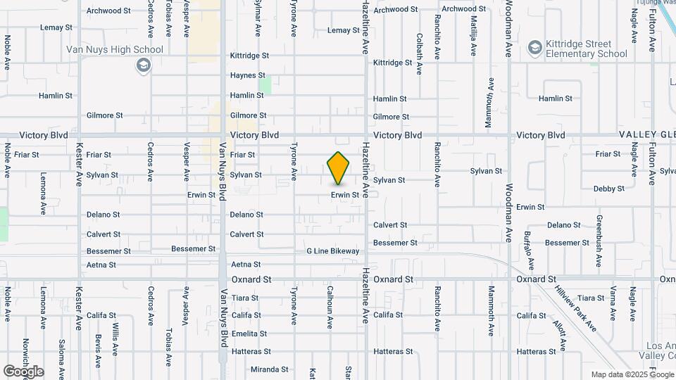 14153 Erwin St Map and Location Details