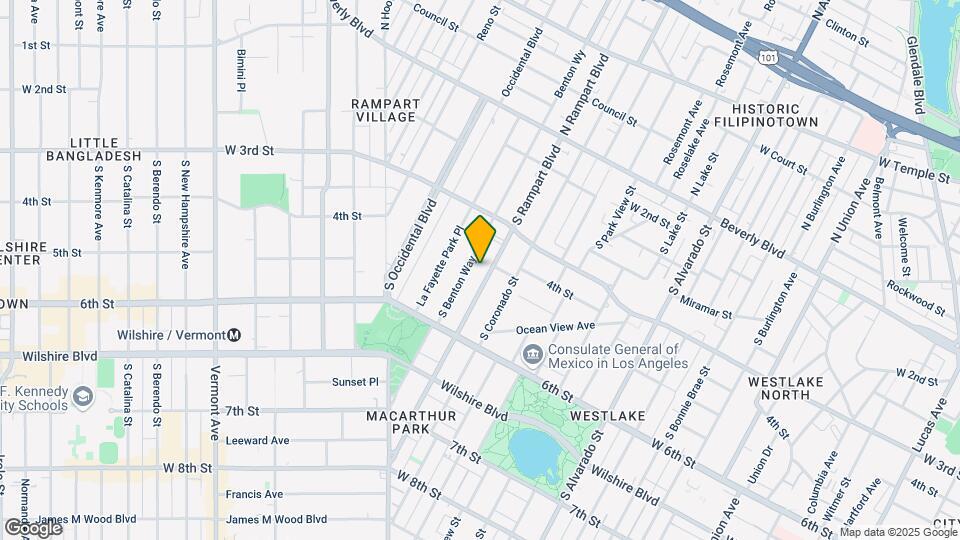 411 S Rampart Blvd Map and Location Details