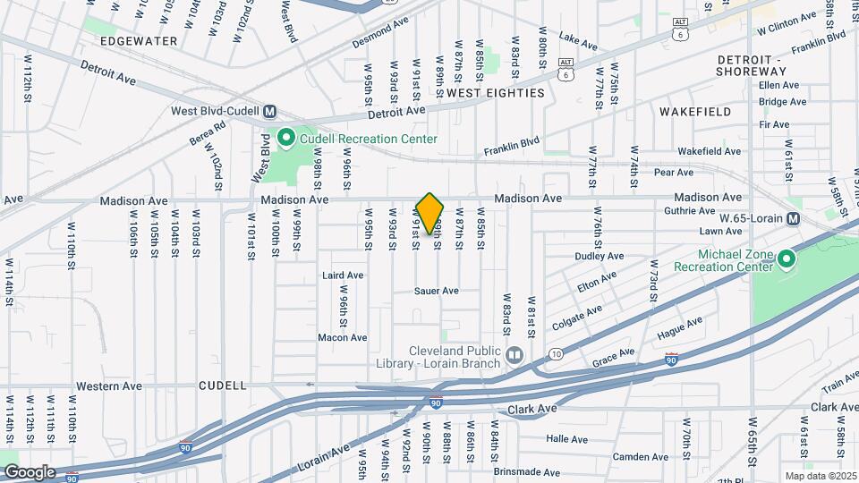 2048 W 89th St Map and Location Details