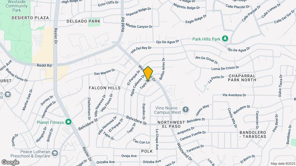 832 Tepic Dr Map and Location Details