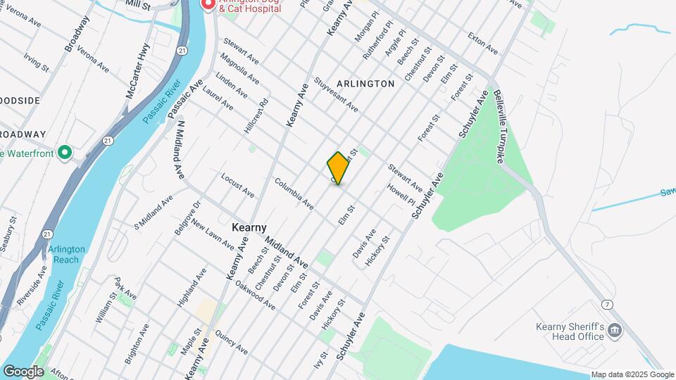 216 Laurel Ave Mapa y Detalles de la Ubicación