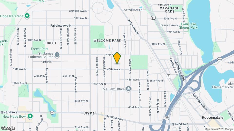 4617 Zane Ave N, Unit 1 Map and Location Details