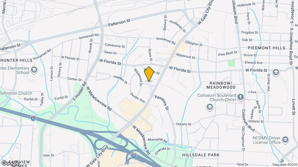 2710 Hayden St Map and Location Details