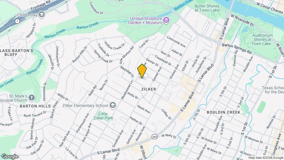 1821 Spillman St Map and Location Details