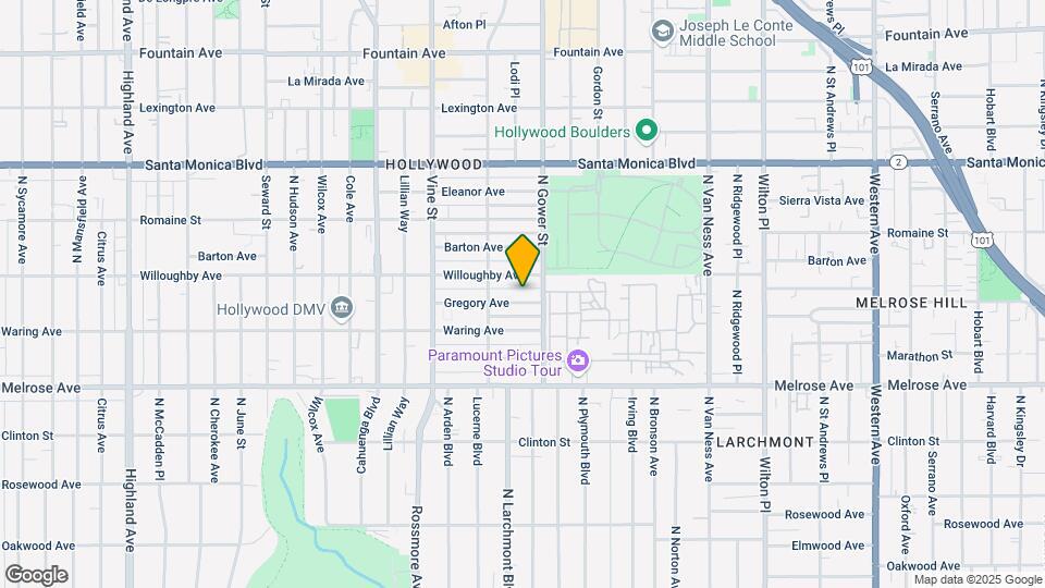 5825 Gregory Ave Map and Location Details