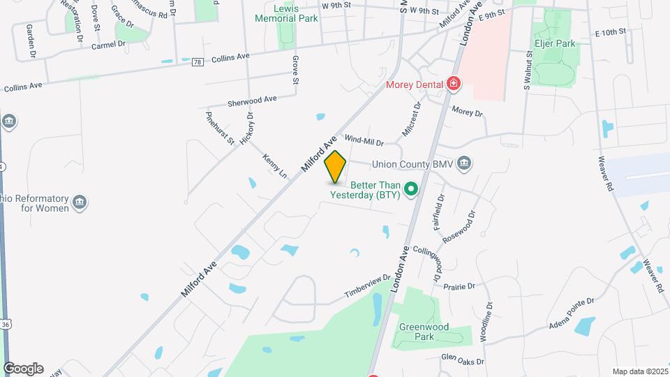 525 Rosehill Dr Map and Location Details