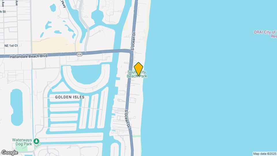 1890 S Ocean Dr Mapa y Detalles de la Ubicación