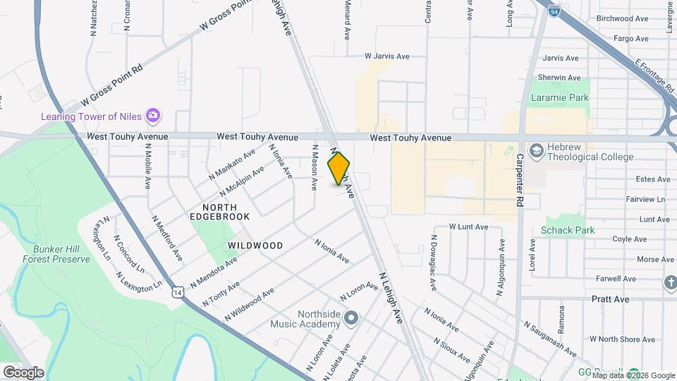 5816 W Greenleaf Ave Map and Location Details