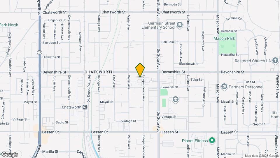 10235 Independence Ave Map and Location Details