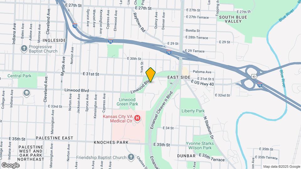 5033 Linwood Blvd Map and Location Details