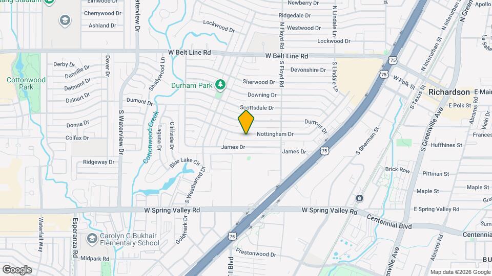727 Nottingham Dr Map and Location Details