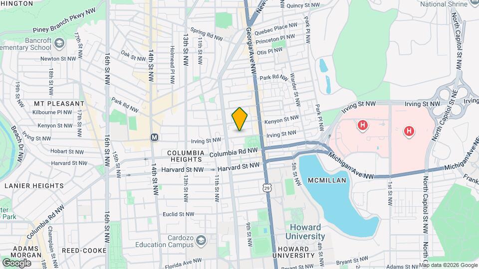 745 Irving St NW Mapa y Detalles de la Ubicación