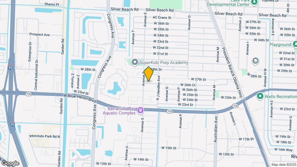 1558 W 26th Ct Map and Location Details