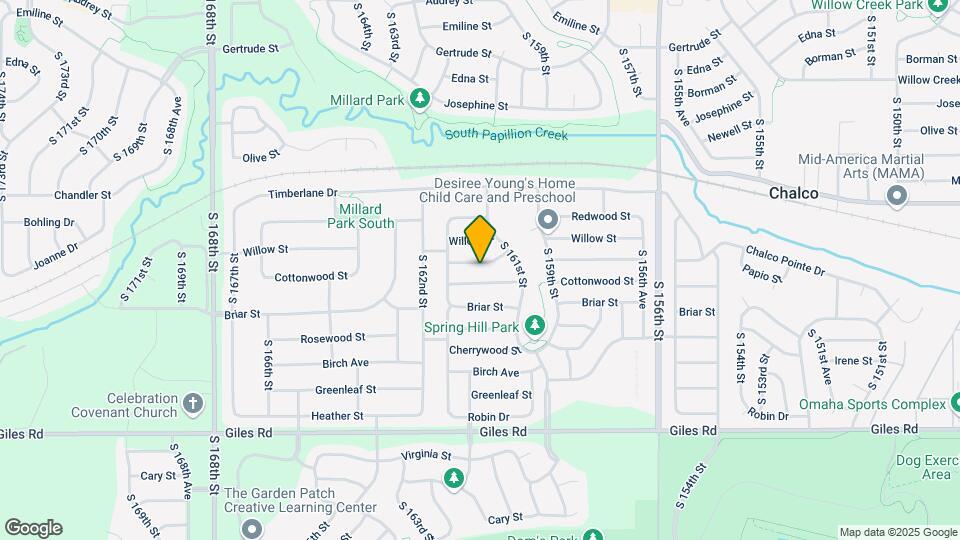 16127 Cottonwood Ave Mapa y Detalles de la Ubicación