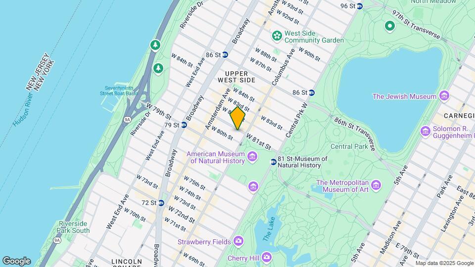 110 W 81st St Map and Location Details