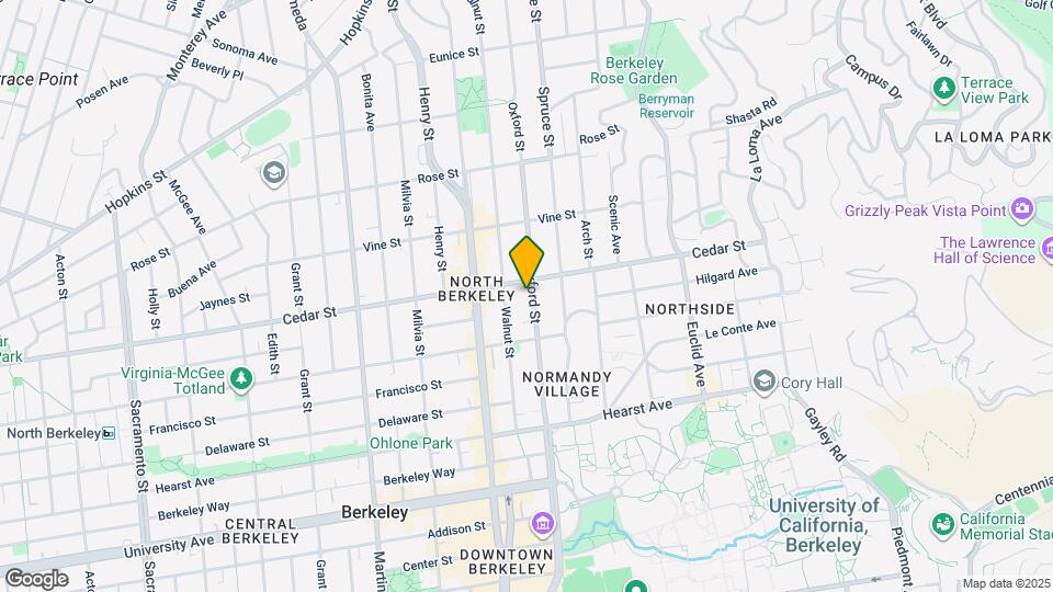 1622 Oxford St, Unit 5W Map and Location Details