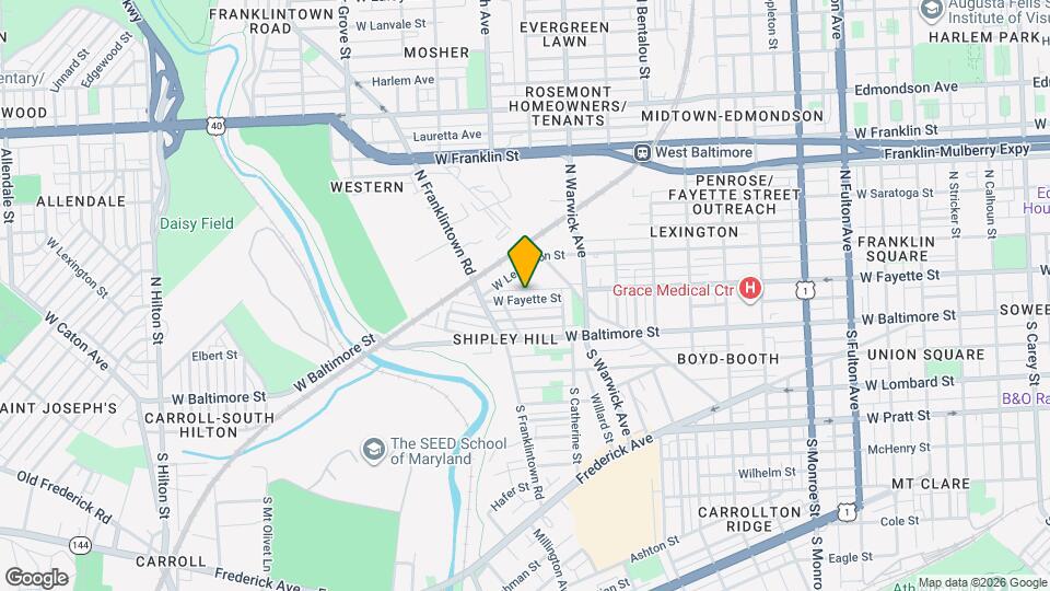 2554 W Fayette St Map and Location Details