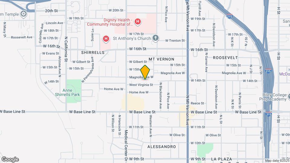 1542 W Virginia St Mapa y Detalles de la Ubicación