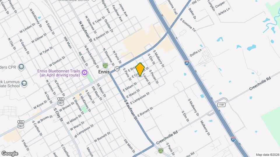 600 E Milam St Map and Location Details