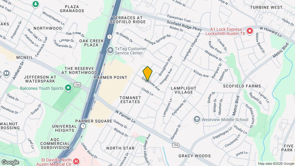 2213 Singletree Ave Map and Location Details