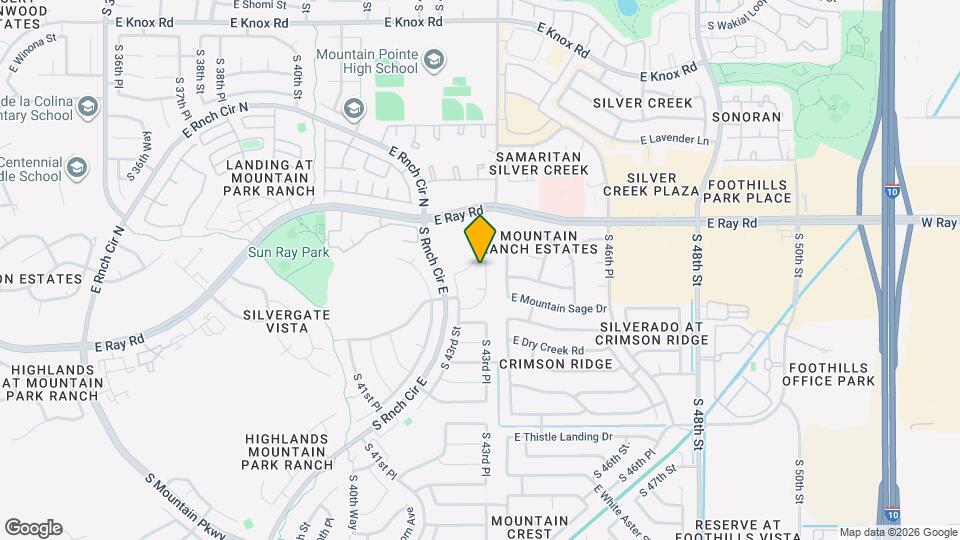 14246 S 43rd Pl Map and Location Details