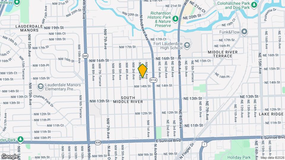 1420 NW 2nd Ave Mapa y Detalles de la Ubicación