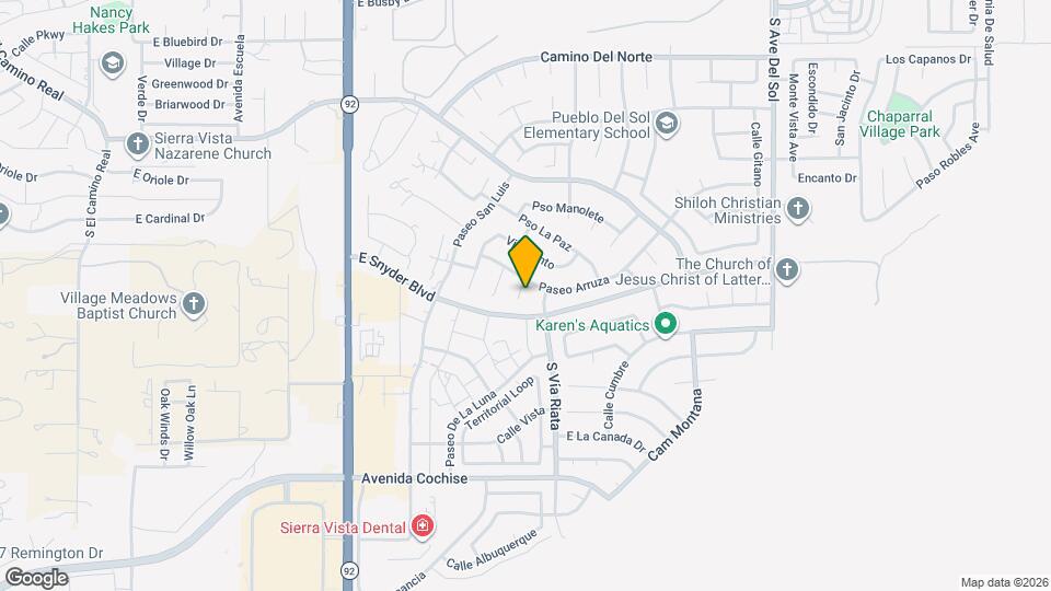 1665 Plaza Ayala Map and Location Details