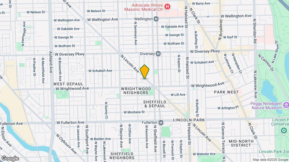 2632 N Lincoln Ave Map and Location Details