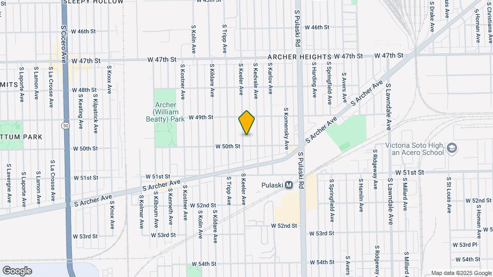 4947 S Keeler Ave Map and Location Details
