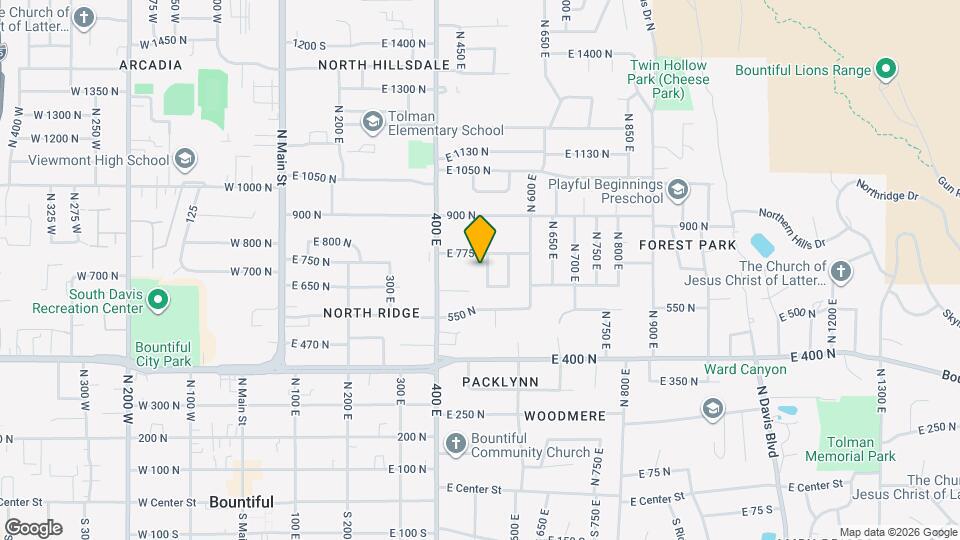 737 N 500 E Map and Location Details