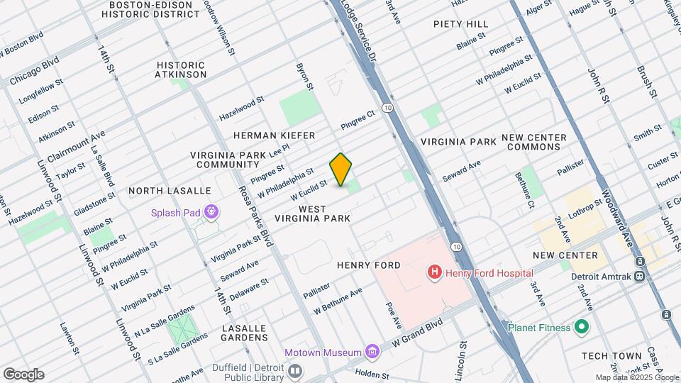 1456 Virginia Park St Map and Location Details