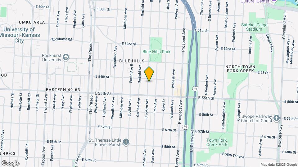 5411 Brooklyn Ave Map and Location Details