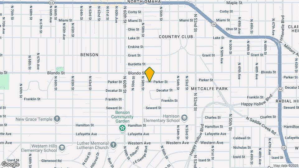 5633-5635 Parker St Mapa y Detalles de la Ubicación