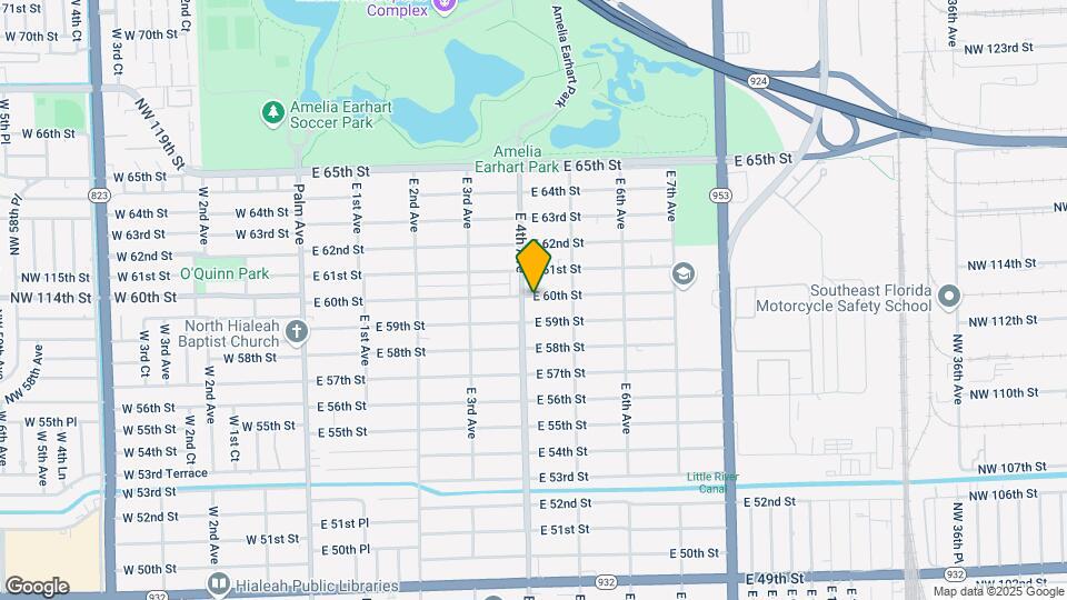 5951 E 4th Ave Map and Location Details