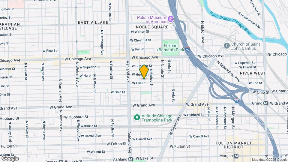 1470 W Erie St Map and Location Details