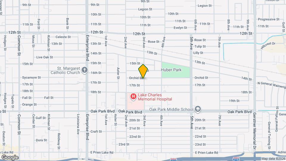 1722 Orchid St Map and Location Details