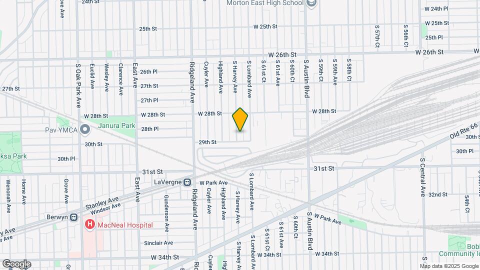2835 S Harvey Ave, Unit 1st floor Map and Location Details