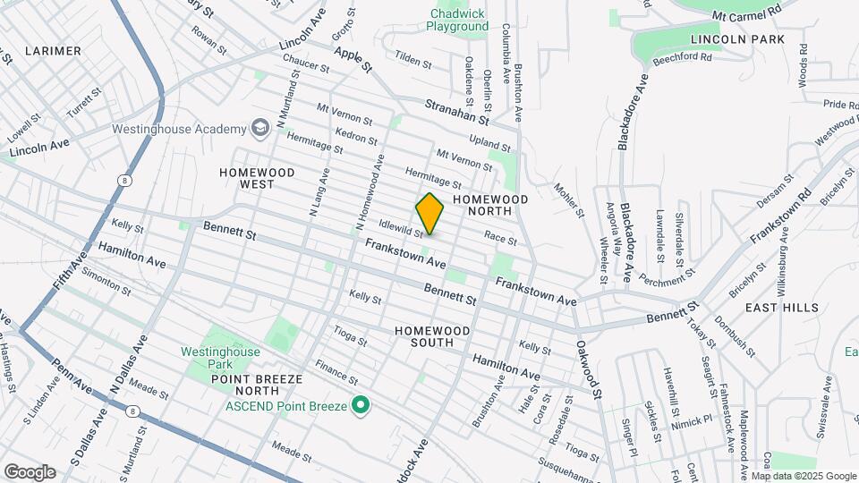 7322 Idlewild St, Unit 1 Map and Location Details