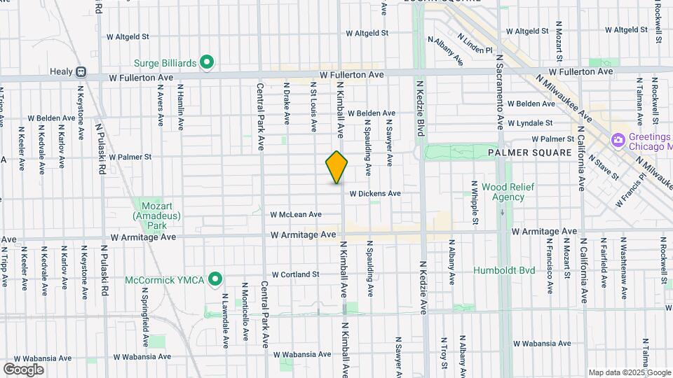 3406 W Dickens Ave Map and Location Details
