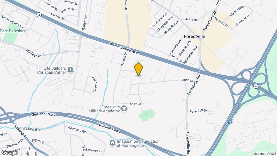 7308 Donnell Pl Map and Location Details