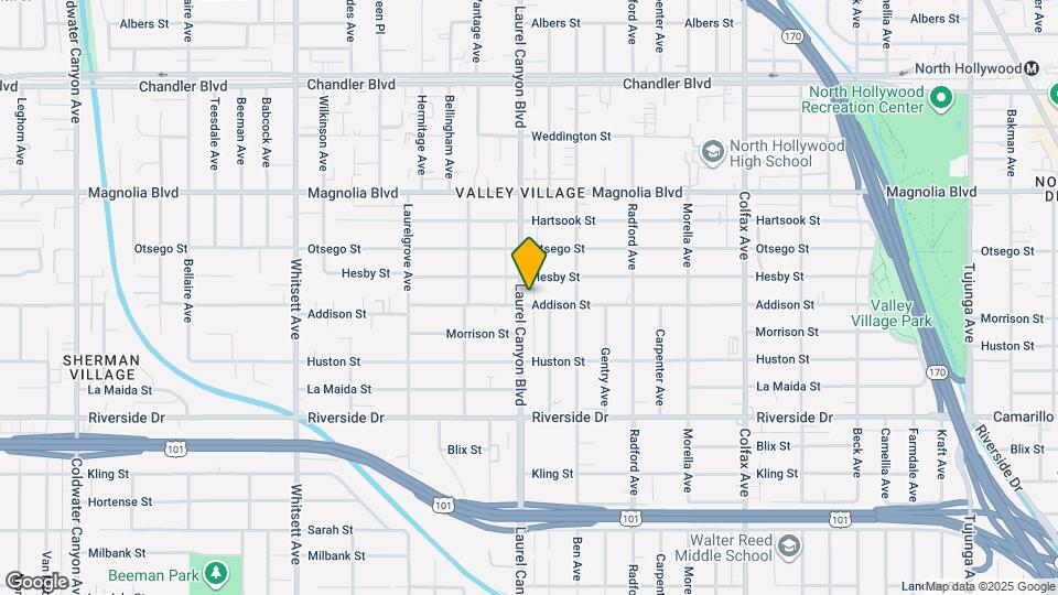 5000 Laurel Canyon Blvd, Unit #104 Mapa y Detalles de la Ubicación
