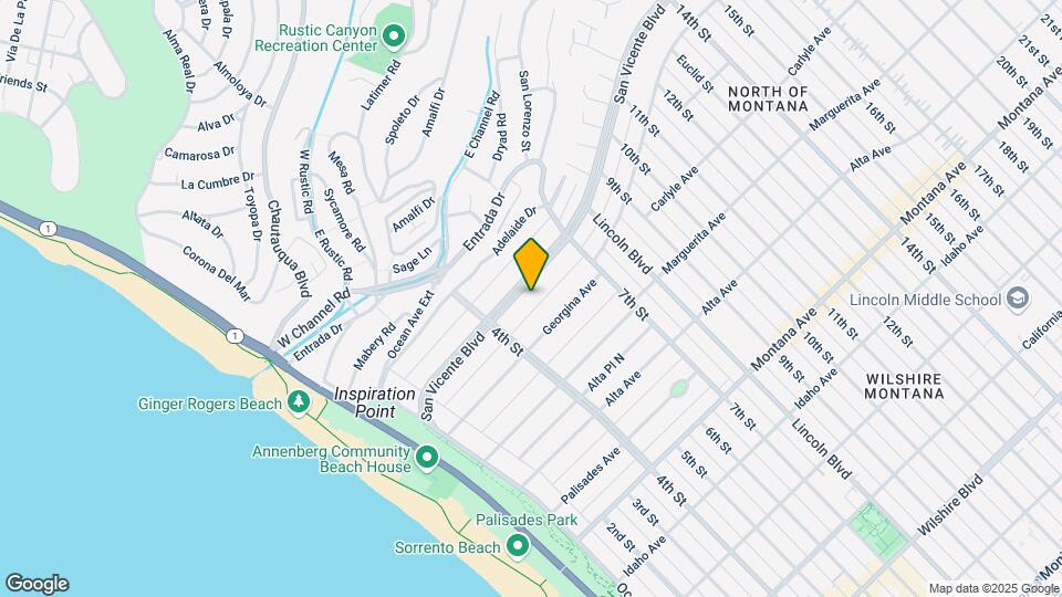 446 San Vicente Blvd Mapa y Detalles de la Ubicación