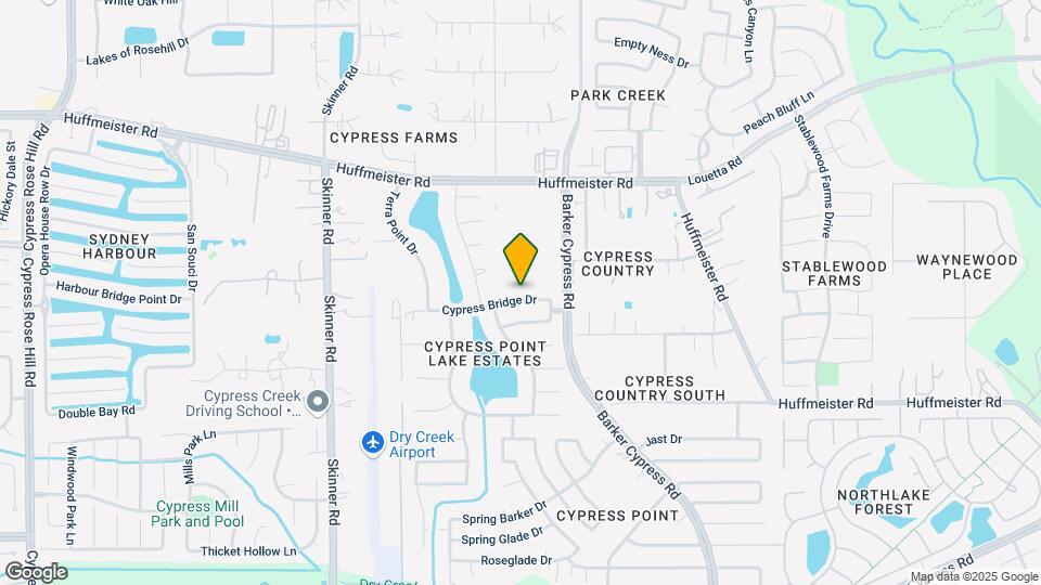 16530 Cypress Bridge Dr Map and Location Details